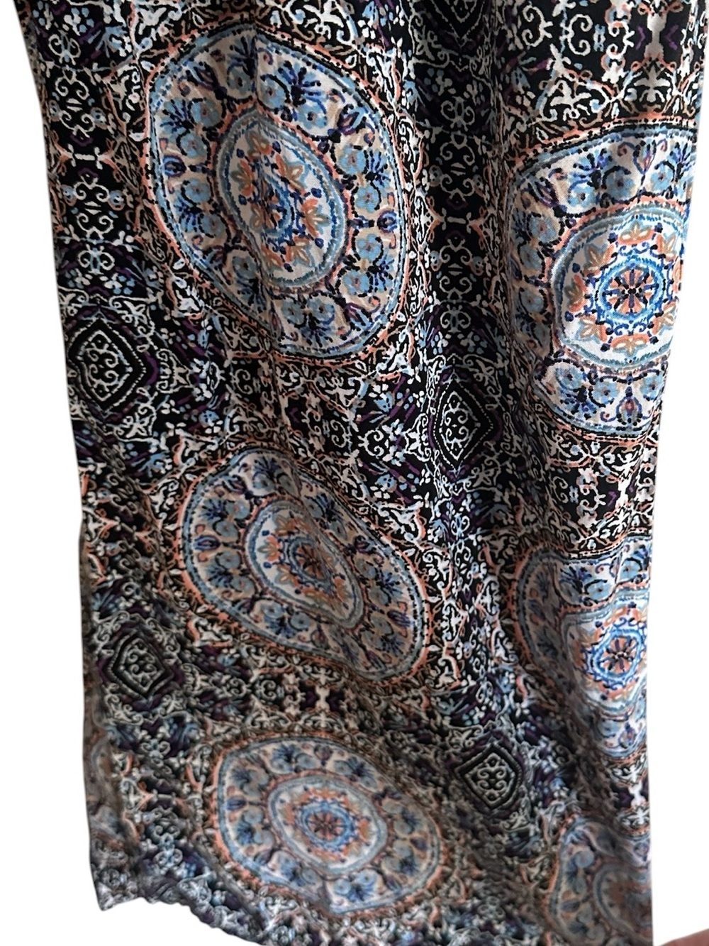 Printed Wide-Leg Palazzo Pants Multicolor s - Picture 5 of 6
